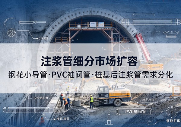 旌德注浆管细分市场扩容，隧道钢花小导管、PVC 袖阀管、桩基后注浆管需求分化